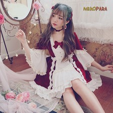 Abito donna vintage Dolly Princess Lolita manica hime carino palazzo europeo