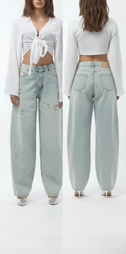 Jeans donna distressed baggy - donna,