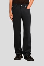 Pantalone AMI Alexandre Mattiussi Paris gamba dritta uomo S nero chiusura zip bottoni