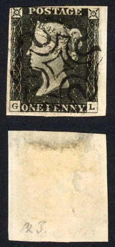 Penny black plate - black,
