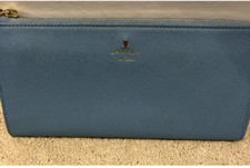 Portafoglio Lanvin En Bleu in pelle con cerniera