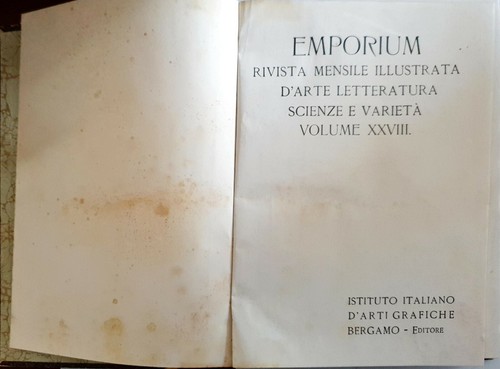 Emporium rivista mensile - rivista,