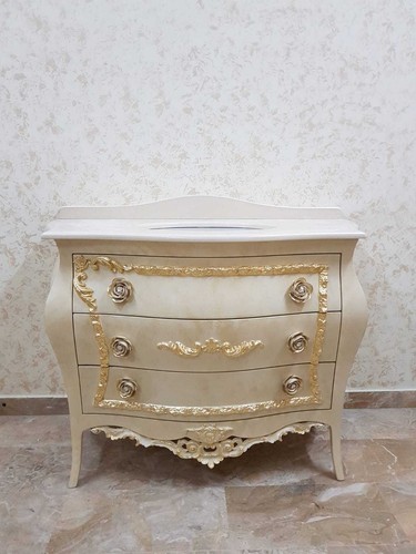 Mobile bagno legno avorio - mobile,