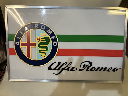 Insegna luminosa alfa romeo - alfa,