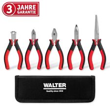 WALTER Mini Set di Pinze 5 Pezzi - Precise e Versatili | Inclusa Borsa in Nylon