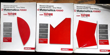 LOTTO IN 3 VOLUMI "MATEMATICA.ROSSO con TUTOR" 2a EDIZ. PER 2° BN- ZANICHELLI