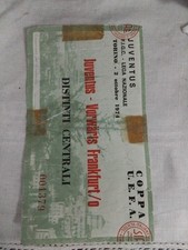 Biglietto Ticket Juventus Vorwarts Frankfurt/o 1974 Coppa Uefa 