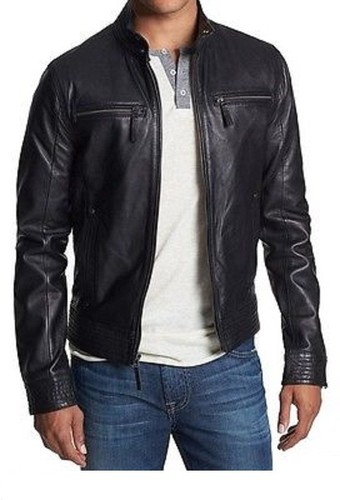 Giacca motociclista uomo pelle - giacca,