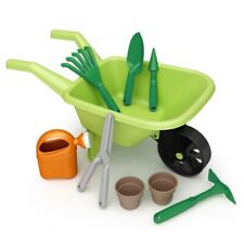 SET GIARDINO IN PLASTICA GIOCO BIMBI CON CARRIOLA E ACCESSORI