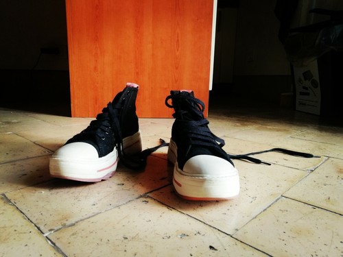 Sneakers zara con plateau