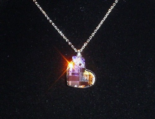 Collana cuore cristallo - cuore,