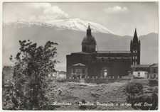 RANDAZZO - CATANIA - BASILICA PONTIFICIA E VEDUTA DELL'ETNA - VIAGG. 1962 -50208