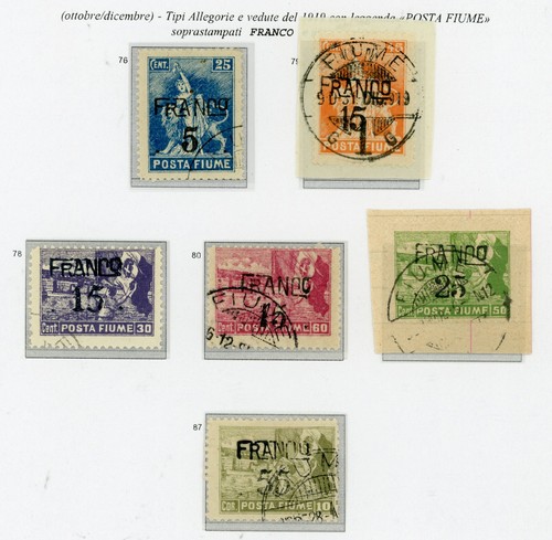 Fiume occupaz 1919 serie - fiume,,