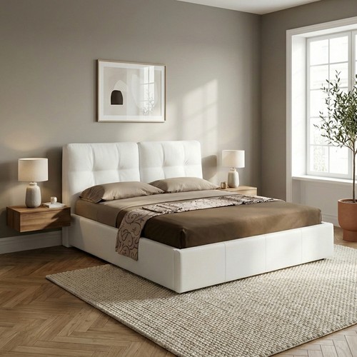 Letto matrimoniale contenitore - letto,