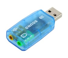 Scheda audio usb - 3d,