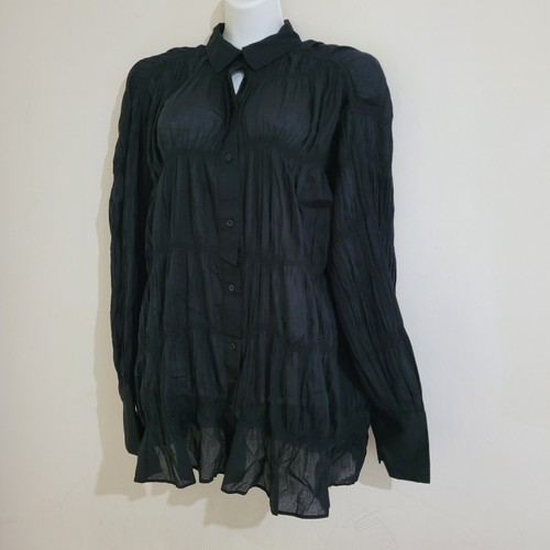 Blusa zara nera - nera, stropicciata
