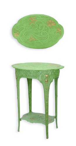 Tavolo con fiori ghisa - con,