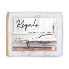 COPERTA pura lana REGALE