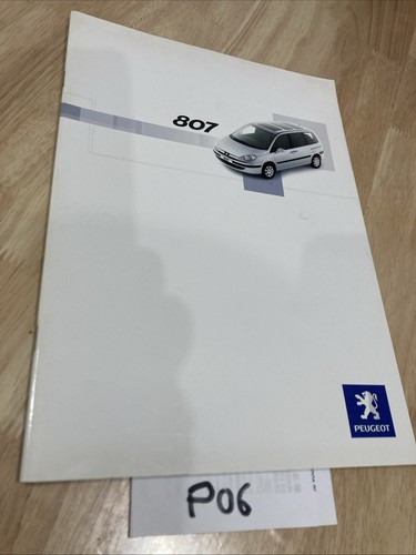 Peugeot 807 2006 prospectus
