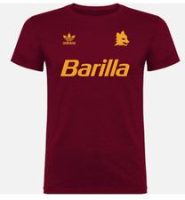 T-shirt Celebrativa Roma Calcio Anni90 Barilla Tifoso Ultras Vintage 100% Cotone