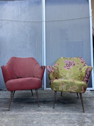 Coppia poltrone design anni - coppia, 50