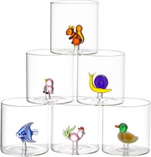 Set 6 Pz Bicchieri in Vetro