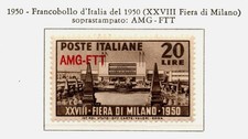 TRIESTE ZONA A AMG-FTT 1950 -