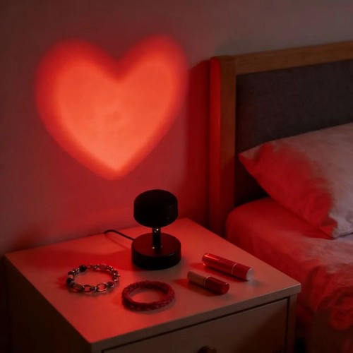 Luce proiettore led cuore usb - luce,
