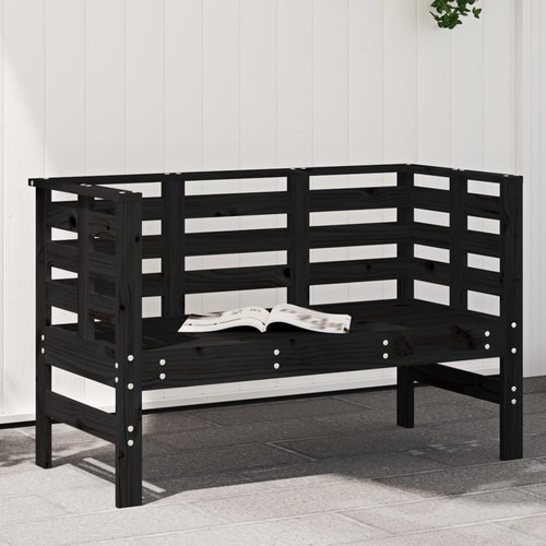 Vidaxl panca giardino nera - da,