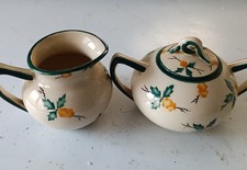 BELLISSIMO SET DA COLAZIONE CERAMICA LIBERTY ATTRIB. LA COLONNATA TIPO GINORI