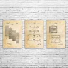 Mahjong Patent Wall Art Set di