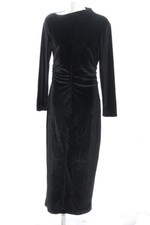 ZARA Abito a maniche lunghe Donna Abito Taglia IT 44 nero effetto bagnato