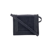 Autentica borsa convertibile piccola Yves Saint Laurent vintage in pelle nera