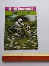 Kawasaki 500 Mach III H1 D 1973 depliant INGLESE originale