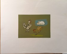 Giovanni Omiccioli, Litografia Su Carta, 1966, Stampa 20x30,5 Cm.