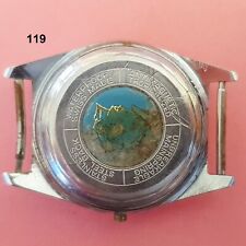 cassa orologio 34 x 43,8 case wrist watch old parts stainless steel back vintage