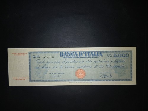 5000 lire titolo provvisorio