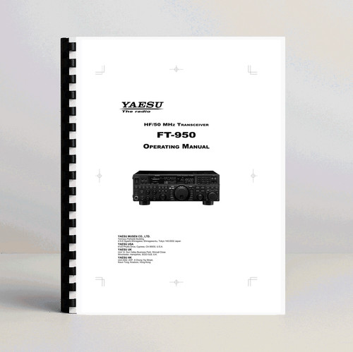 Yaesu 950 manuale di - yaesu, ft-950