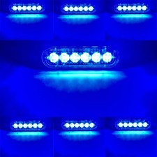 Coppia lampeggianti led blu - lampeggianti,
