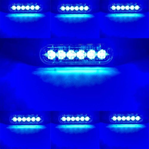 Coppia lampeggianti led blu - led,