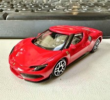 Modellino auto giocattolo Bburago 1:64 Ferrari 296 GTB metallo pressofuso ragazzo nuovo con scatola