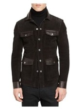 Lusso Uomo Camoscio Marrone