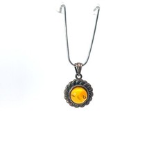 Pendente Circolare In Ambra