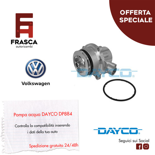 Pompa acqua dayco volkswagen - acqua,