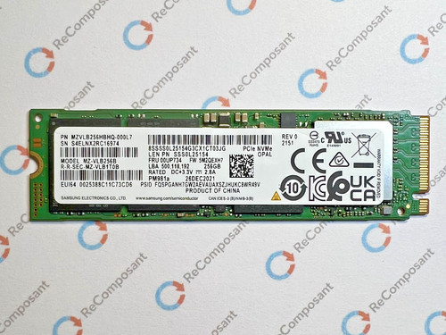 Disque ssd samsung pm981 256go - disque,