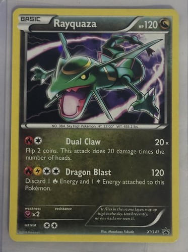 Rayquaza xy141 black star - rayquaza,