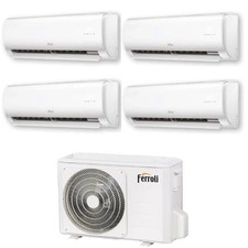 Climatizzatore Ferroli Giada M Quadri Split 9000+9000+9000+9000 btu Wi-Fi con 2