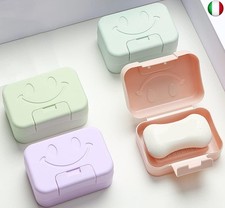 Rifrpha 4 Pezzi Portasapone Portatile da Viaggio Impermeabile Scatola di Sapone