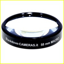 58mm. aggiuntivo MACRO +10 diottrie Blackdove per obiettivi a vite M58 Closeup.