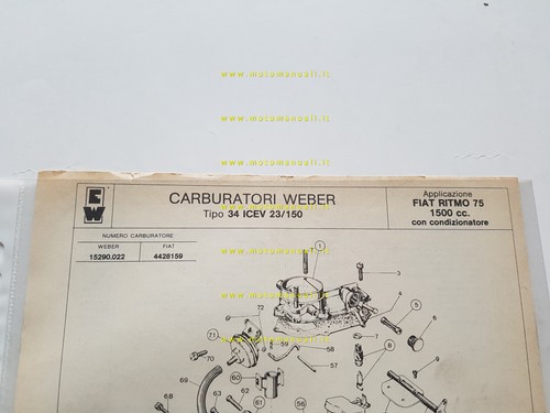 Weber carburatore icev - 34,